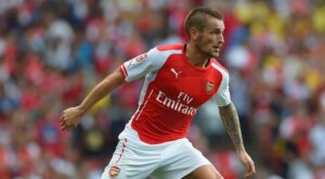 LONDON, ENGLAND - AUGUST 03: Mathieu Debuchy of Arsenal in action during the Emirates Cup match between Arsenal and AS Monaco at the Emirates Stadium on August 3, 2014 in London, England. (Photo by Michael Regan/Getty Images)