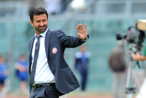 Foto LaPresse - Jennifer Lorenzini 16/05/2015 Livorno ( Italia) Sport Calcio Livorno - Vicenza Campionato di Calcio Serie B 2014 2015 - Stadio "Armando Picchi" Nella foto: l'allenatore Christian Panucci Photo LaPresse - Jennifer Lorenzini 16 May 2015 Livorno ( Italy) Sport Soccer Livorno - Vicenza Italian Football Championship League B 2014 2015 - "Armando Picchi" Stadium In the pic: coach Christian Panucci