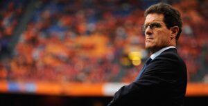 AMSTERDAM, NETHERLANDS - AUGUST 12: England Manager Fabio Capello looks on prior to the International Friendly between Netherlands and England at the Amsterdam Arena on August 12, 2009 in Amsterdam, Netherlands. (Photo by Michael Regan/Getty Images) *** Local Caption *** Fabio Capello