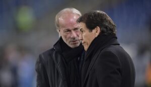 Foto Alfredo Falcone - LaPresse 31/01/2015 Roma ( Italia) Sport Calcio Roma - Empoli Campionato di Calcio Serie A Tim 2014 2015 - Stadio Olimpico di Roma Nella foto:Sabatini e Garcia Photo Alfredo Falcone - LaPresse 31/01/2015 Roma (Italy) Sport Soccer Roma - Empoli Italian Football Championship League A Tim 2014 2015 - Olimpico Stadium of Roma In the pic:Sabatini and Garcia
