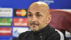 ROMA TRIGORIA CONFERENZA STAMPA CHAMPIONS LEAGUE 16-02-2016 NELLA FOTO LUCIANO SPALLETTI AG ALDO LIVERANI SAS