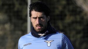 Foto Marco Rosi/LaPresse 12 01 2016 Formello - Roma ( Italia ) Sport Allenamento Lazio nel centro sportivo di Formello. nella foto Milan Bisevac Foto Marco Rosi/ LaPresse 12 01 2016 Rome - Formello ( Italay ) Sport - Calcio - Lazio traning session at the Formello center in the photo Lazio's player Milan Bisevac