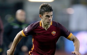 EMPOLI, ITALY - FEBRUARY 27: Diego Perotti of AS Roma in action during the Serie A match between Empoli FC and AS Roma at Stadio Carlo Castellani on February 27, 2016 in Empoli, Italy. (Photo by Gabriele Maltinti/Getty Images)
