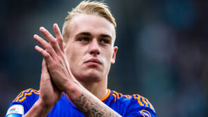 KERKRADE , 20-09-2015 , Parkstad Limburg Stadion , Eredivisie , seizoen 2015 / 2016 , voetbal , Roda JC - Feyenoord, Feyenoord speler Rick Karsdorp