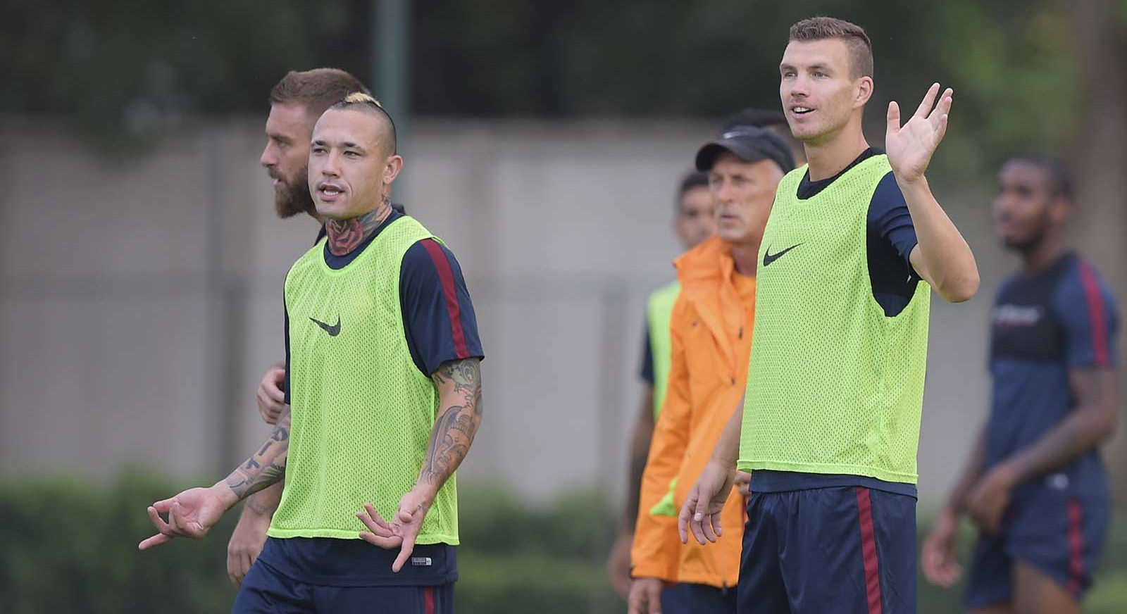dzeko-nainggolan-allenamento