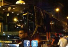Roma, agguato al bus del Verona. Sarà una stagione a rischio