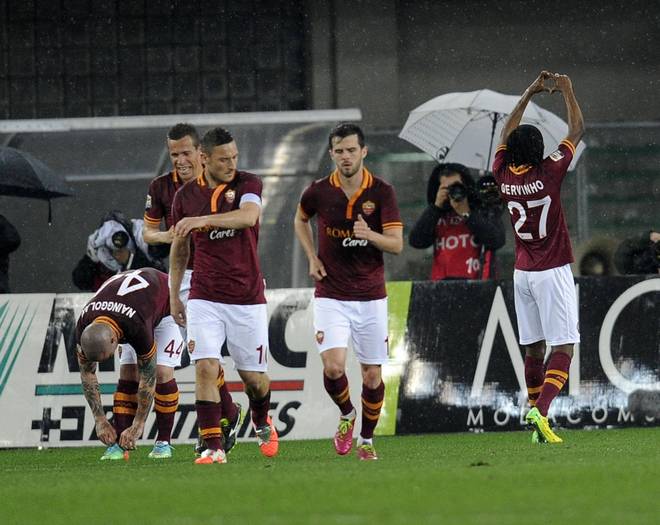 chievo-roma-esultanza