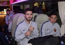 La Roma è atterrata a Manchester (FOTO)