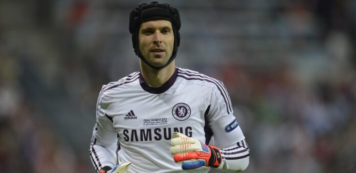 Chelsea's Czech goalkeeper Petr Cech is