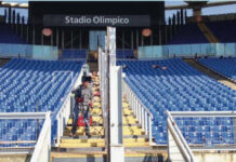 Ecco le barriere all’Olimpico (FOTO)