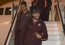 Bologna, i giallorossi sono atterrati in Emilia (FOTO)