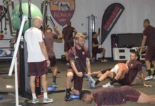 LIVE! Garcia dirige l’allenamento pomeridiano in palestra. Gerson in gruppo