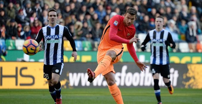 dzeko udinese roma