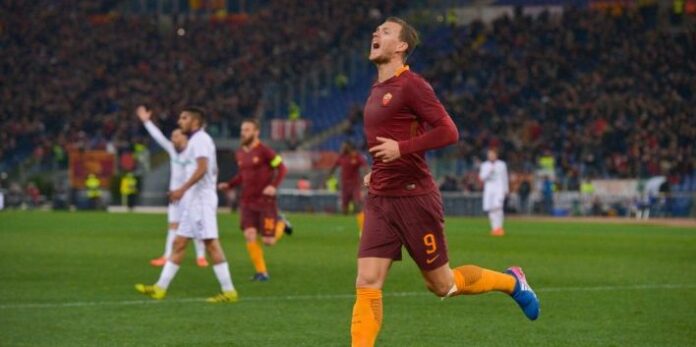 dzeko roma fiorentina