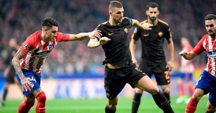 dzeko atletico madrid roma