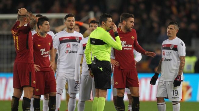 roma cagliari arbitro