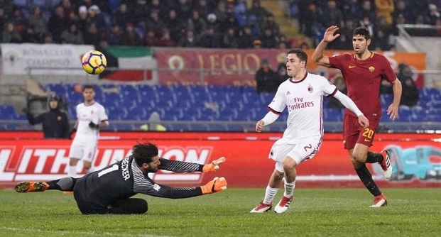 roma-milan gol calabria