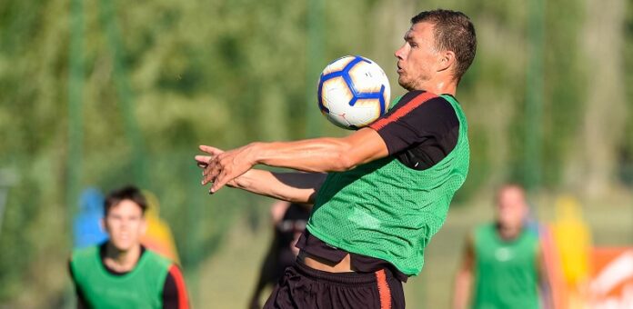 allenamento dzeko partitella