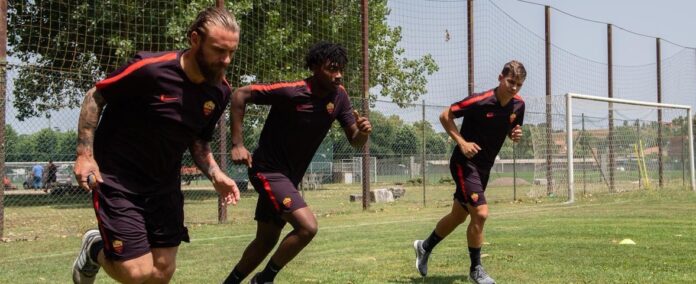 de rossi bianda coric allenamento