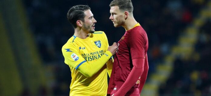 dzeko frosinone-roma
