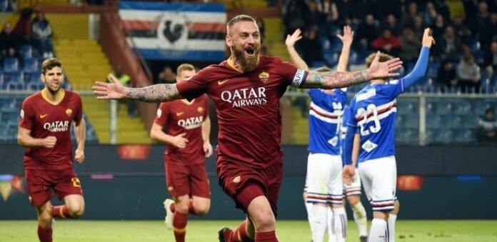 de rossi esulta