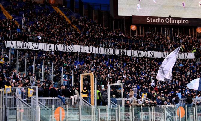 striscione nord de rossi