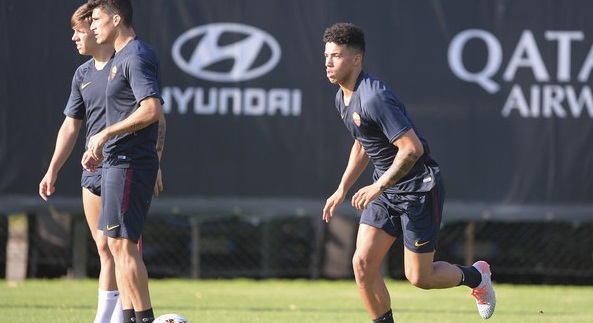 AS Roma, sessione di allenamento pomeridiano a Trigoria