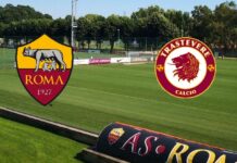 ROMA-TRASTEVERE: 10-1 (2′, 30′ Dzeko, 6′ Kolarov, 20′ Under, 22′ Antonucci, 45′ Lorusso, 45′ Cristante, 48′ D’Urso, 49′ Schick, 58′ Perotti, 87′ Defrel)