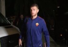 Roma, cena di gruppo in vista dell’Atalanta