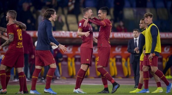 abbraccio roma dzeko smalling zaniolo
