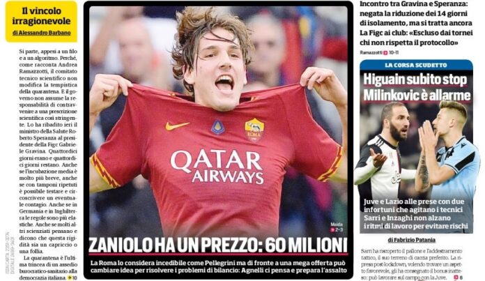 corsport zaniolo ha un prezzo