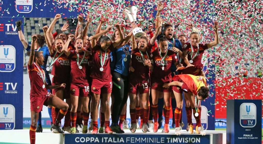 La Roma Femminile Vince La Coppa Italia Battuto Il Milan Ai Rigori E 