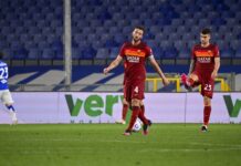 SAMPDORIA-ROMA 2-0, Il Tempo: “Squadra alla frutta”, Il Romanista: “Pietà”, Il Messaggero: “Resa vergognosa”, La Repubblica: “L’agonia sta per finire”