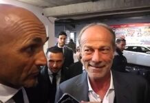 Spalletti alla Juventus, Sabatini rivela: “Alla Roma seguivo estasiato i suoi allenamenti. Un giorno mi disse: ‘Lo sai che abbiamo un campione…’”