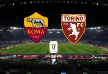 ROMA-TORINO: 2-3 (35′, 52′ Adams, 46′ Hermoso, 82′ Arena, 90′ Ilkhan). Partita folle, giallorossi eliminati dalla Coppa Italia