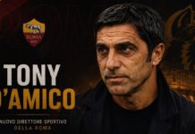 UFFICIALE: Tony D’Amico nuovo direttore sportivo della Roma dal 1 luglio – COMUNICATO!
