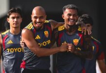 ULTIME DA TRIGORIA | Roma, ripresa degli allenamenti: Malen e Wesley parzialmente in gruppo malen e wesley abbracciati sorridenti a Trigoria