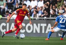 pellegrini in azione in como-roma