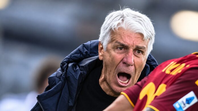 Gasperini urla a un giocatore della Roma