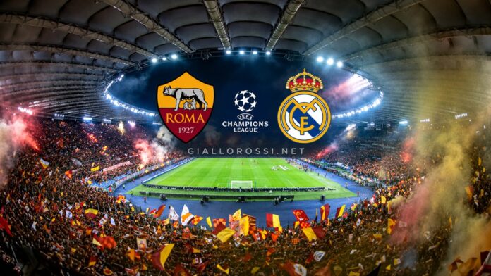 roma-real madrid roma real madrid presentazione olimpico champions